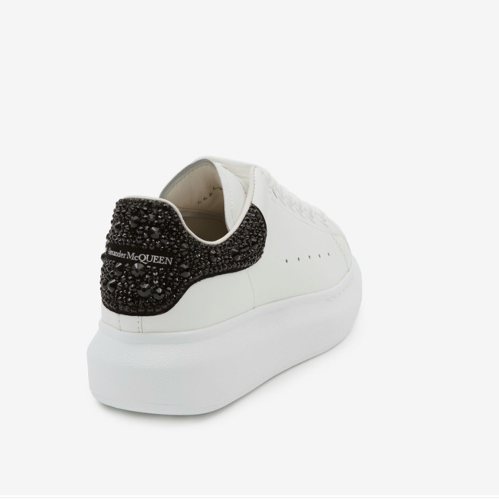 Womens Oversived Sneaker Alexander McQueen Rhinestone